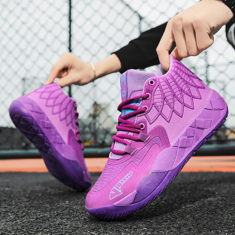 Fashionable High-Top Basketball Shoes with Cushioning