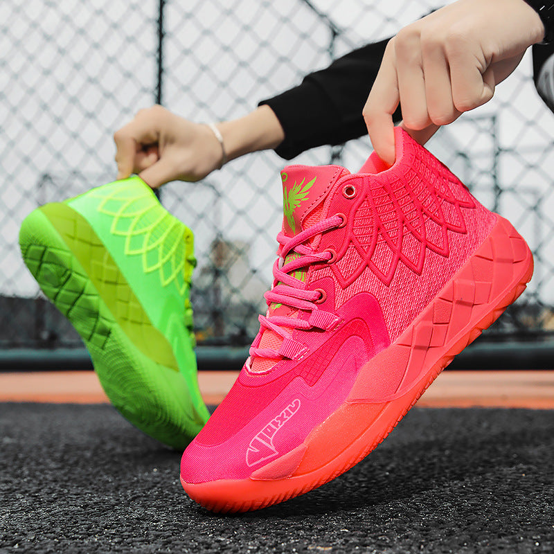 Fashionable High-Top Basketball Shoes with Cushioning